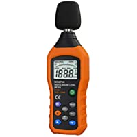 Los mejores  - winnes Digital Sonómetro Medidor digital Sound Level Meter Decibel Meter ruido Medidor de retención Función Medición…